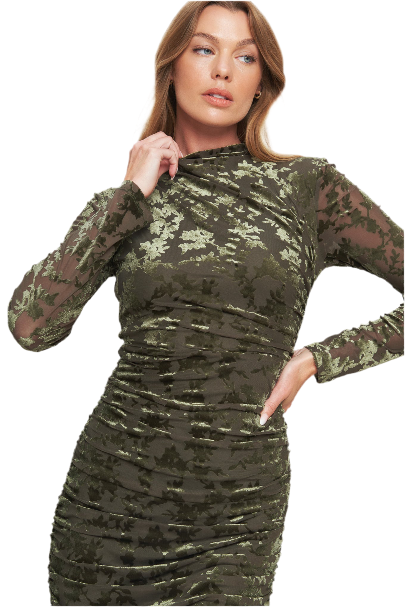 NIGHTSHADE GLAMOUR VELVET MIDI DRESS