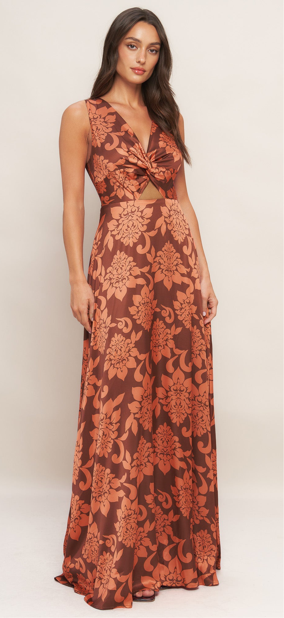 AURORA FLEUR WOVEN MAXI DRESS