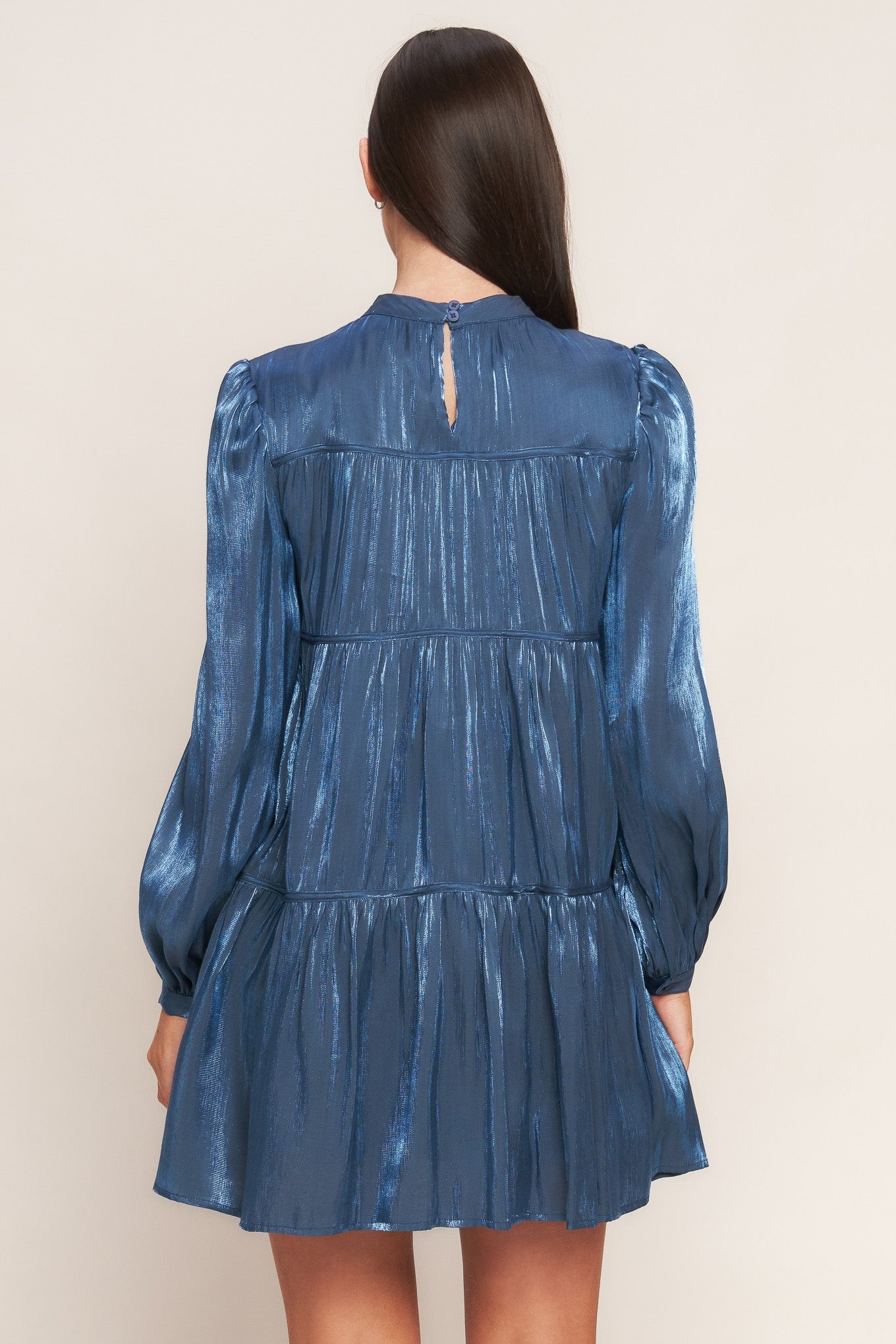 SERENITY CALLING WOVEN BABYDOLL MINI DRESS