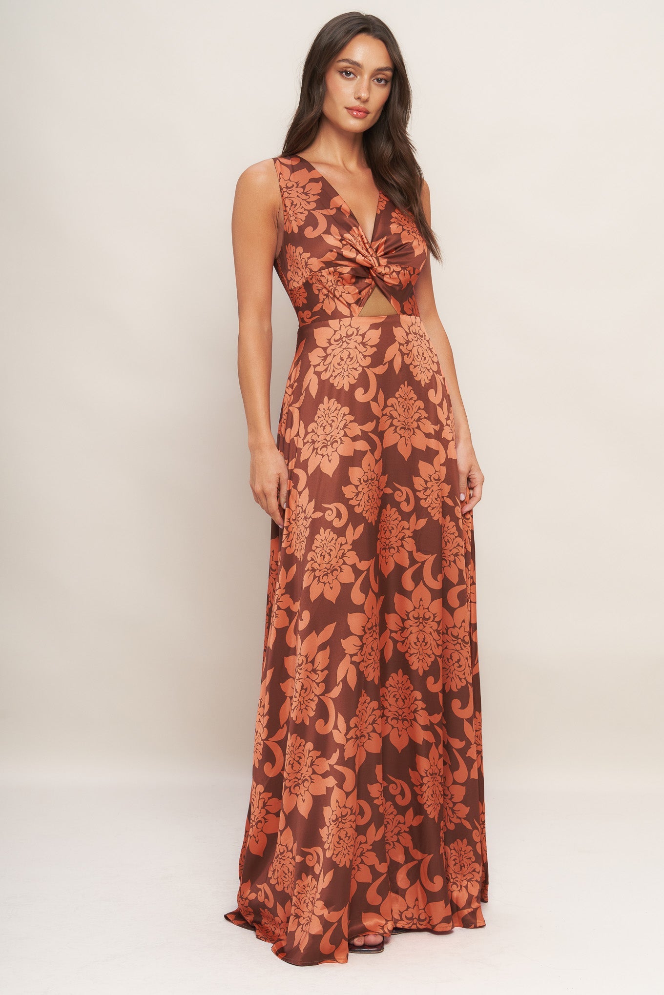 AURORA FLEUR WOVEN MAXI DRESS